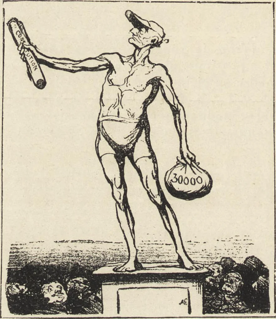 An illustration from Catalogue raisonné de l'oeuvre lithographié de Honoré Daumier, 1904, leaf 679