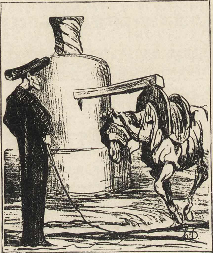 An illustration from Catalogue raisonné de l'oeuvre lithographié de Honoré Daumier, 1904, leaf 684