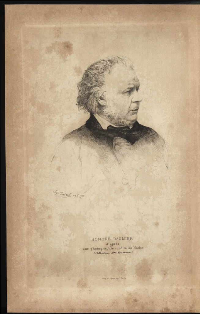 An illustration from Catalogue raisonné de l'oeuvre lithographié de Honoré Daumier, 1904, leaf 7