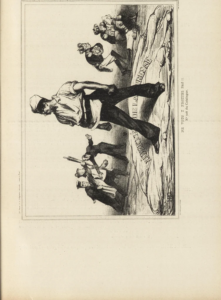 An illustration from Catalogue raisonné de l'oeuvre lithographié de Honoré Daumier, 1904, leaf 700