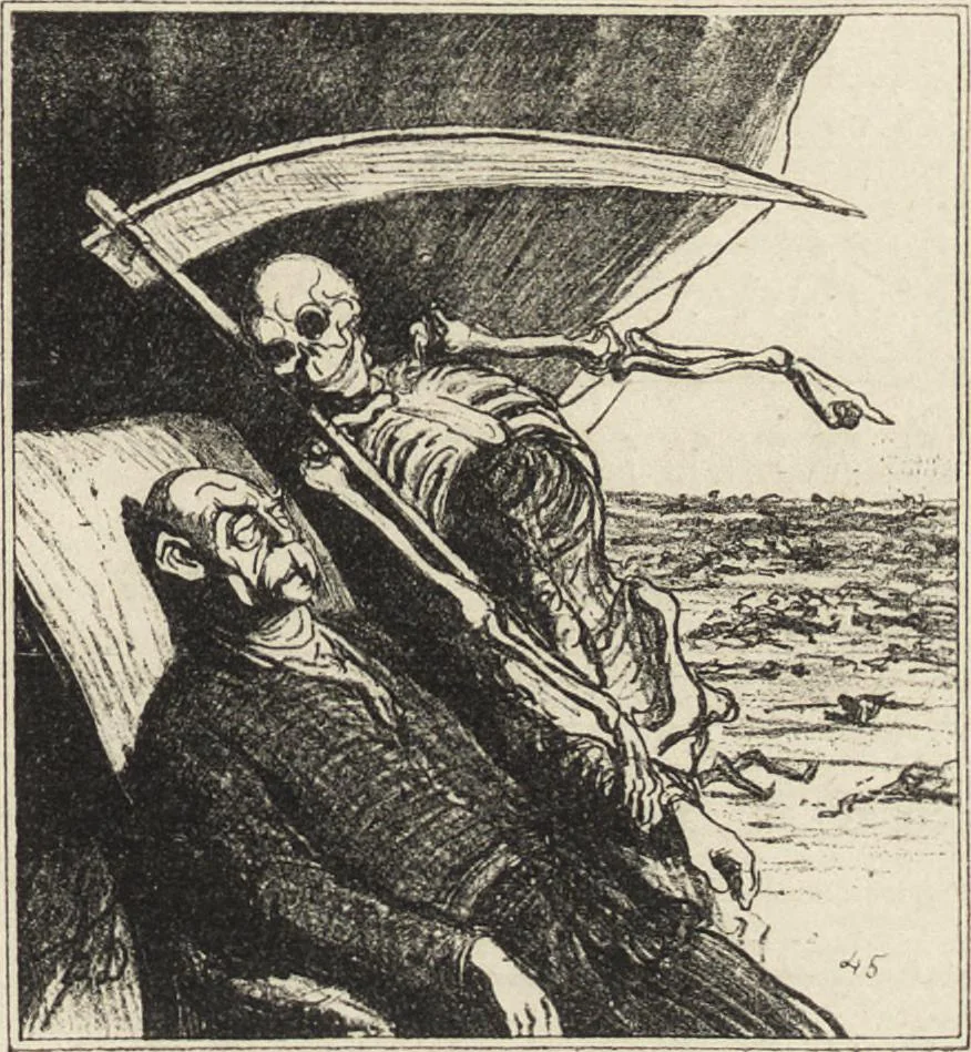 An illustration from Catalogue raisonné de l'oeuvre lithographié de Honoré Daumier, 1904, leaf 712