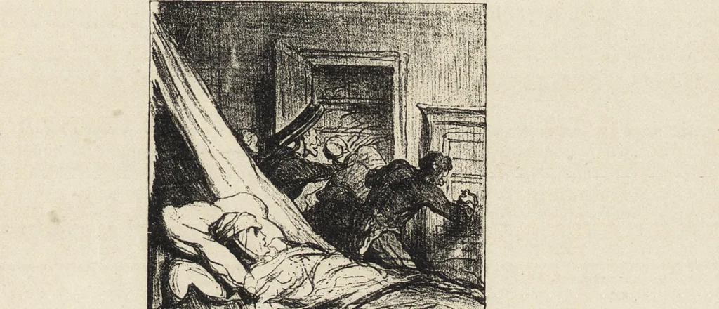 An illustration from Catalogue raisonné de l'oeuvre lithographié de Honoré Daumier, 1904, leaf 728