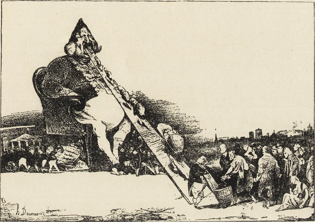 An illustration from Catalogue raisonné de l'oeuvre lithographié de Honoré Daumier, 1904, leaf 74