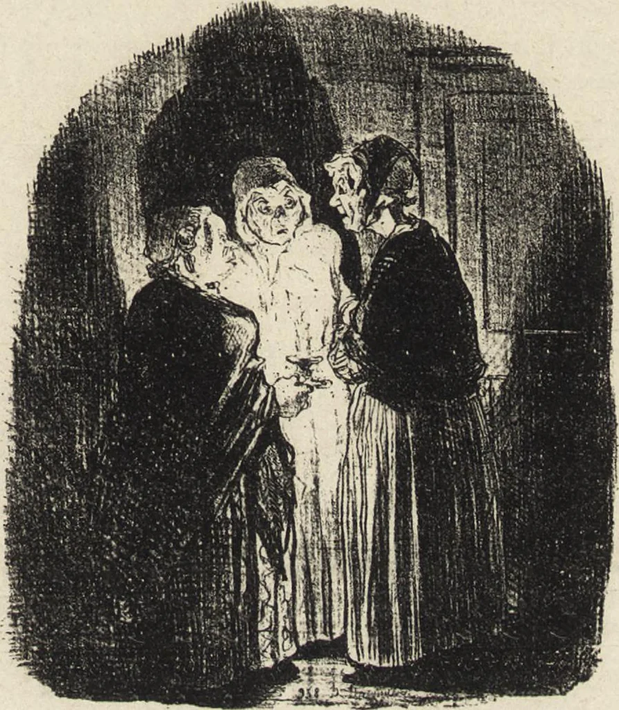 An illustration from Catalogue raisonné de l'oeuvre lithographié de Honoré Daumier, 1904, leaf 740