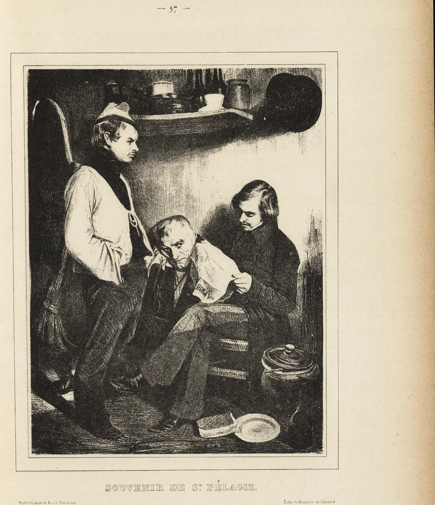An illustration from Catalogue raisonné de l'oeuvre lithographié de Honoré Daumier, 1904, leaf 76