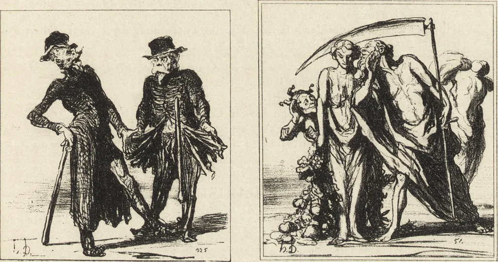 An illustration from Catalogue raisonné de l'oeuvre lithographié de Honoré Daumier, 1904, leaf 780