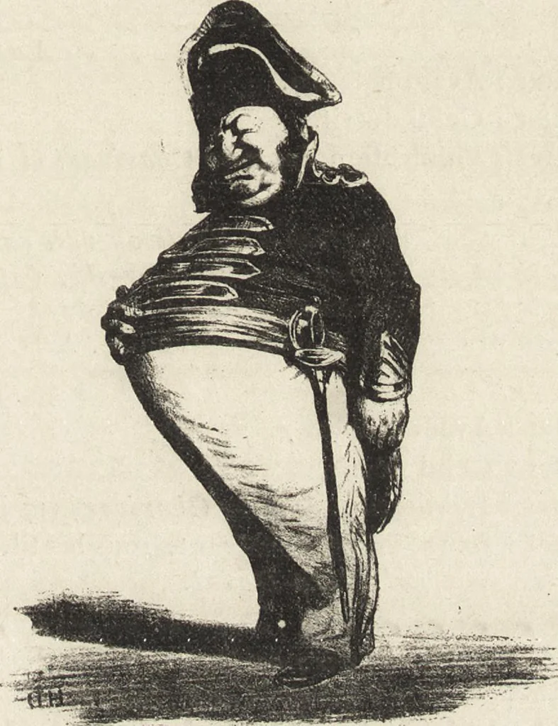 An illustration from Catalogue raisonné de l'oeuvre lithographié de Honoré Daumier, 1904, leaf 782