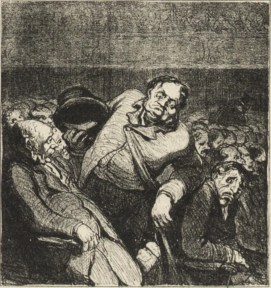 An illustration from Catalogue raisonné de l'oeuvre lithographié de Honoré Daumier, 1904, leaf 796