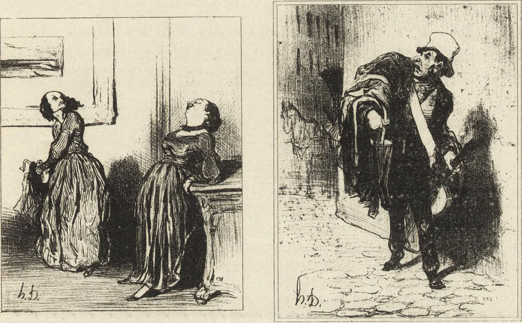 An illustration from Catalogue raisonné de l'oeuvre lithographié de Honoré Daumier, 1904, leaf 798