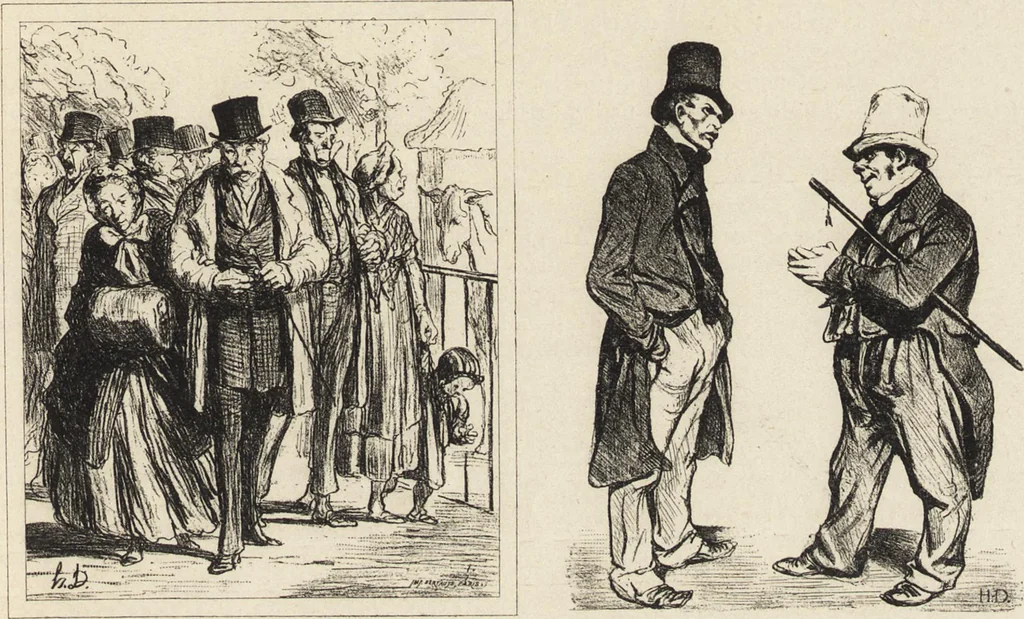An illustration from Catalogue raisonné de l'oeuvre lithographié de Honoré Daumier, 1904, leaf 84