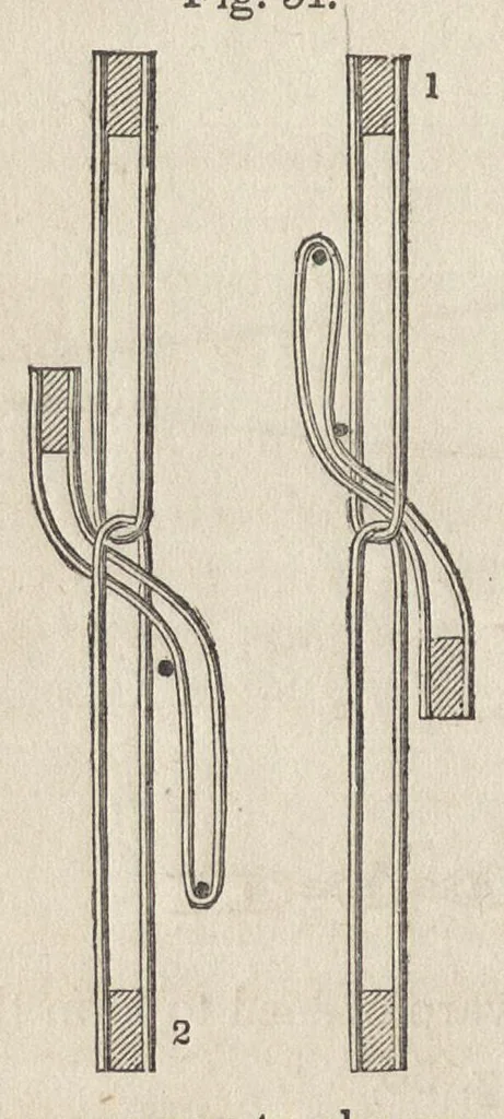 An illustration from The art of weaving, by hand and power: with an introductory account of its rise and progress in ancient and modern times .., 1844, leaf 145