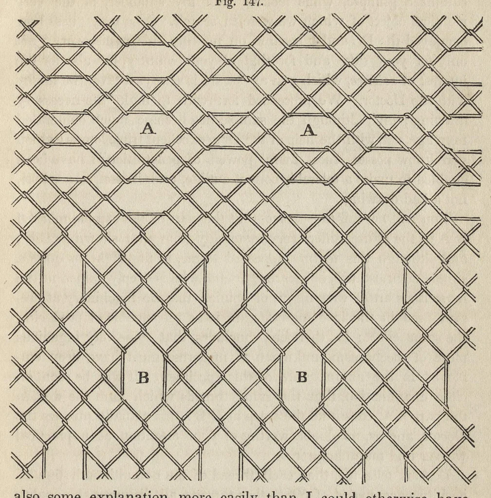 An illustration from The art of weaving, by hand and power: with an introductory account of its rise and progress in ancient and modern times .., 1844, leaf 316