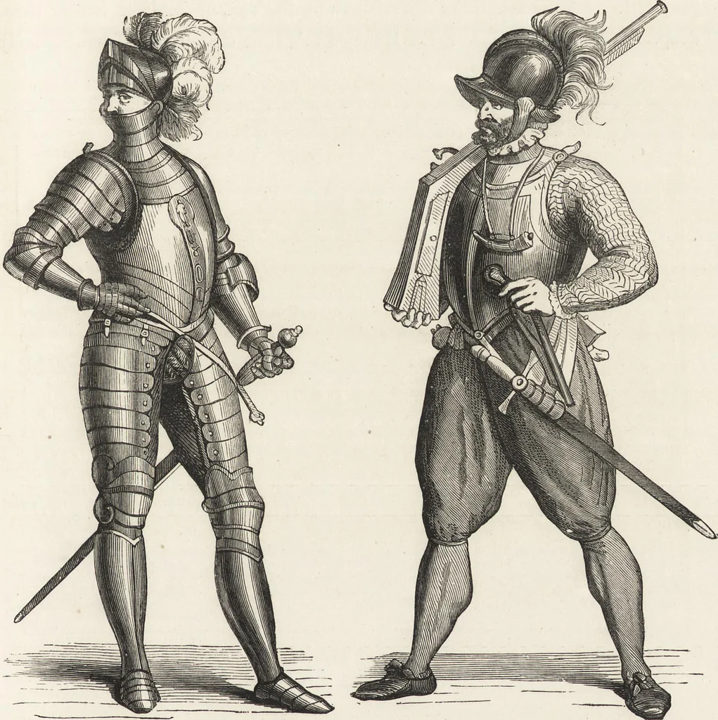 An illustration from Military and religious life in the Middle Ages and at the period of the Renaissance, 1870, leaf 102