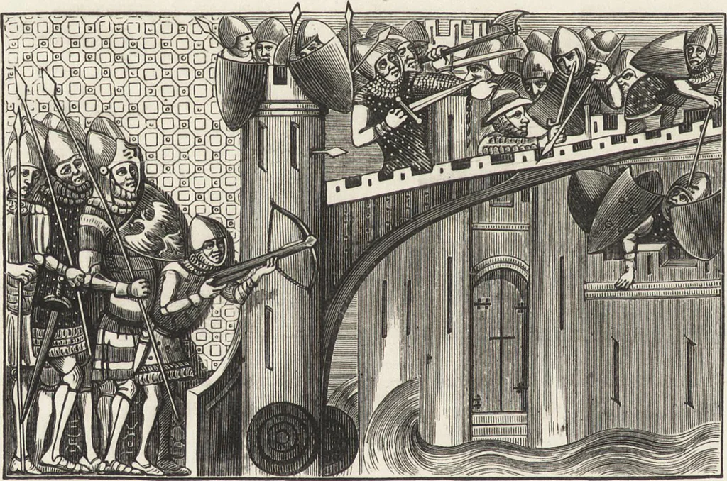 An illustration from Military and religious life in the Middle Ages and at the period of the Renaissance, 1870, leaf 109