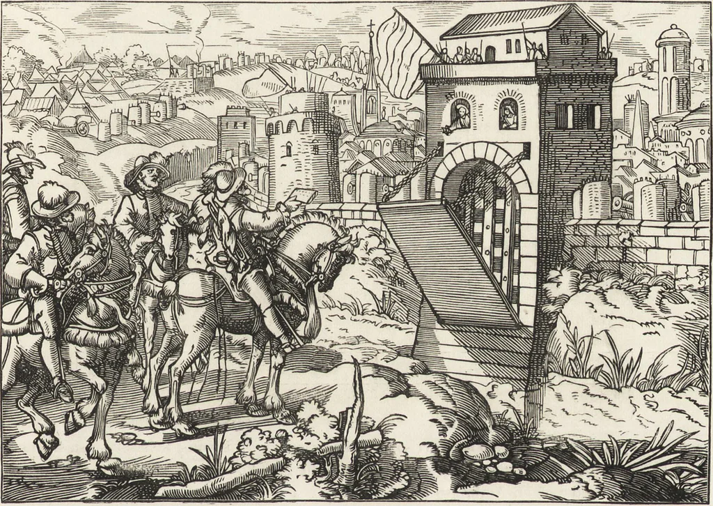 An illustration from Military and religious life in the Middle Ages and at the period of the Renaissance, 1870, leaf 110