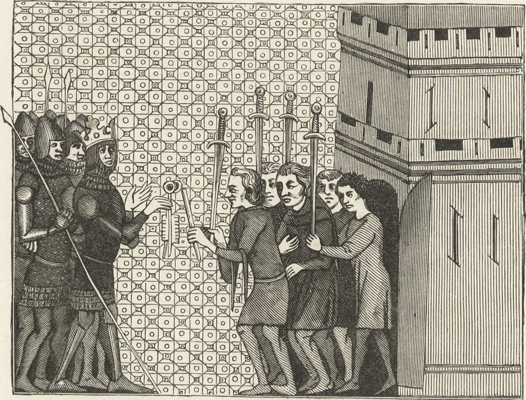 An illustration from Military and religious life in the Middle Ages and at the period of the Renaissance, 1870, leaf 111