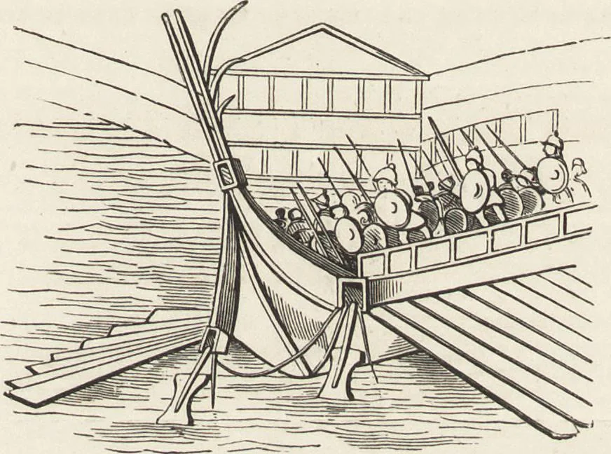 An illustration from Military and religious life in the Middle Ages and at the period of the Renaissance, 1870, leaf 122