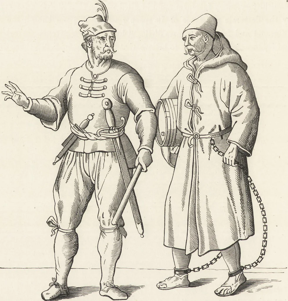An illustration from Military and religious life in the Middle Ages and at the period of the Renaissance, 1870, leaf 137