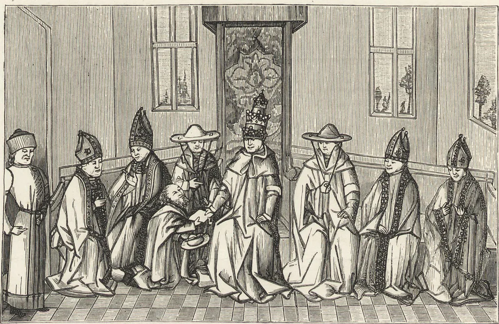 An illustration from Military and religious life in the Middle Ages and at the period of the Renaissance, 1870, leaf 159