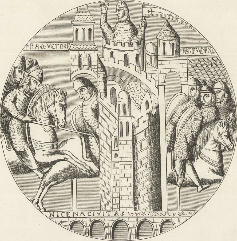 An illustration from Military and religious life in the Middle Ages and at the period of the Renaissance, 1870, leaf 163