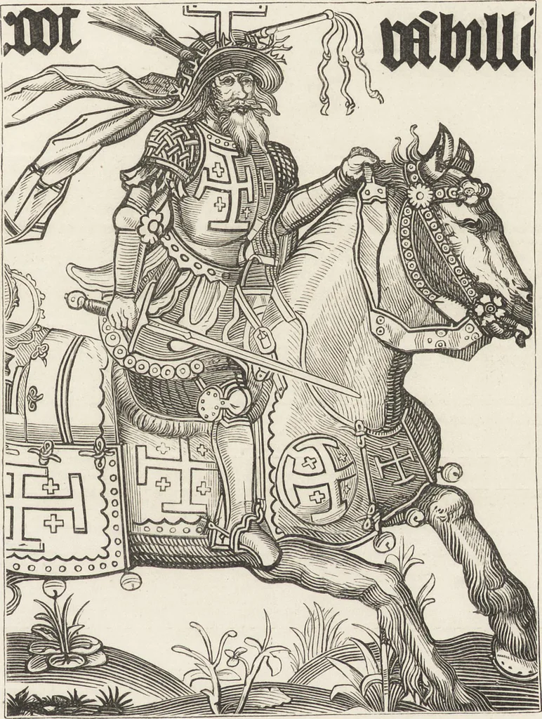 An illustration from Military and religious life in the Middle Ages and at the period of the Renaissance, 1870, leaf 164