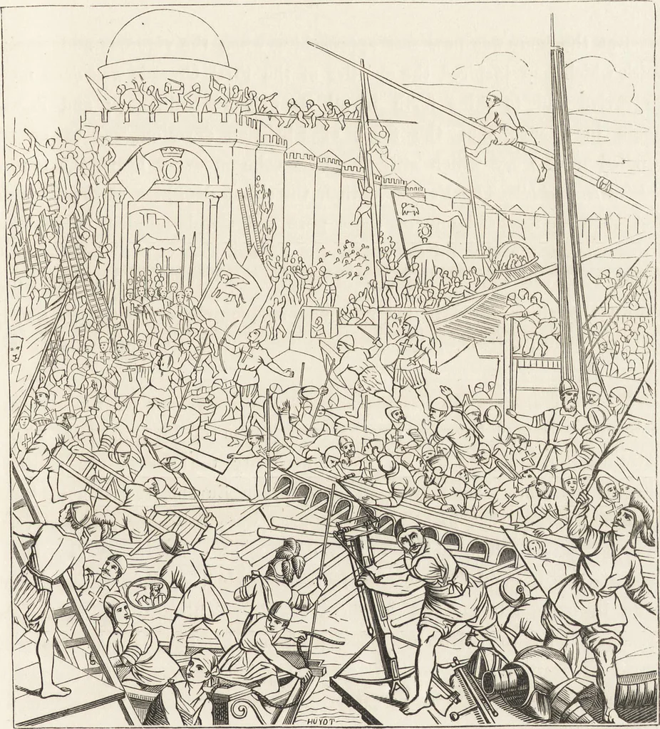 An illustration from Military and religious life in the Middle Ages and at the period of the Renaissance, 1870, leaf 174