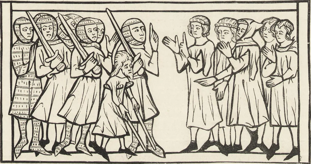 An illustration from Military and religious life in the Middle Ages and at the period of the Renaissance, 1870, leaf 182