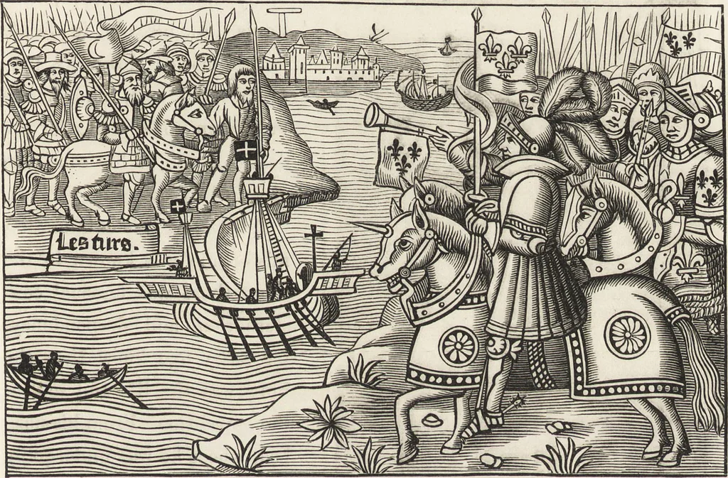 An illustration from Military and religious life in the Middle Ages and at the period of the Renaissance, 1870, leaf 184