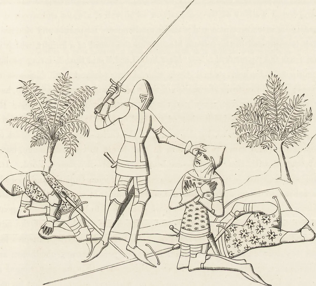 An illustration from Military and religious life in the Middle Ages and at the period of the Renaissance, 1870, leaf 194