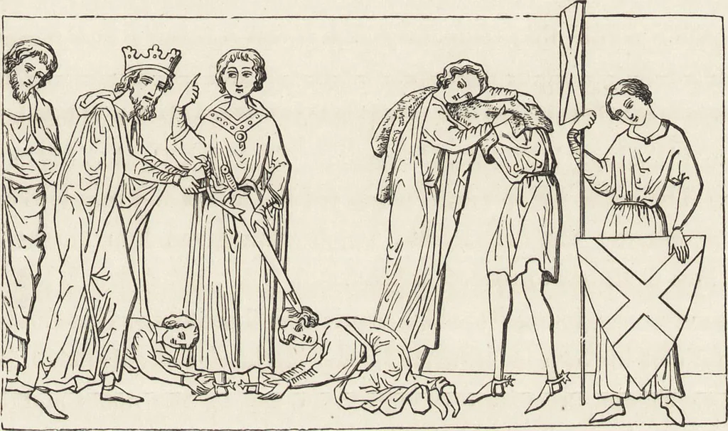 An illustration from Military and religious life in the Middle Ages and at the period of the Renaissance, 1870, leaf 196