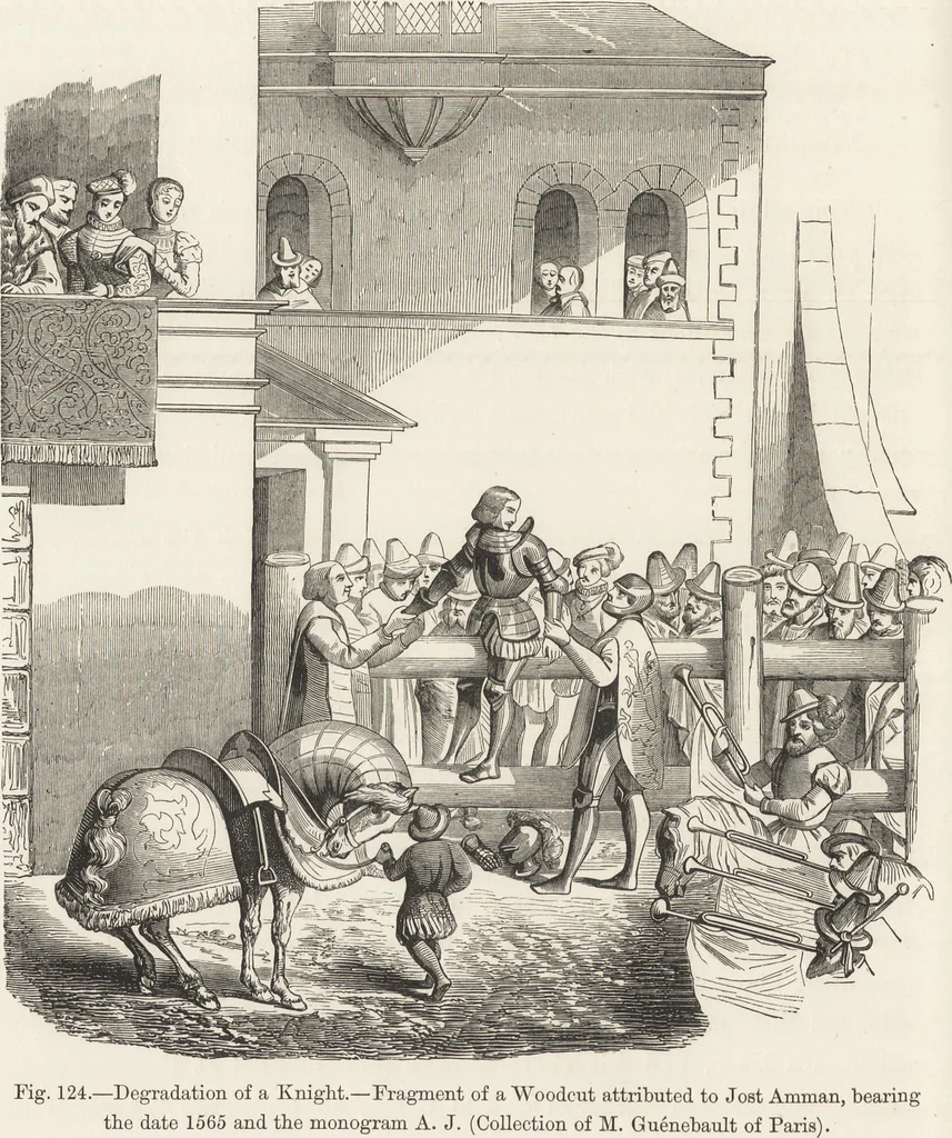 An illustration from Military and religious life in the Middle Ages and at the period of the Renaissance, 1870, leaf 207
