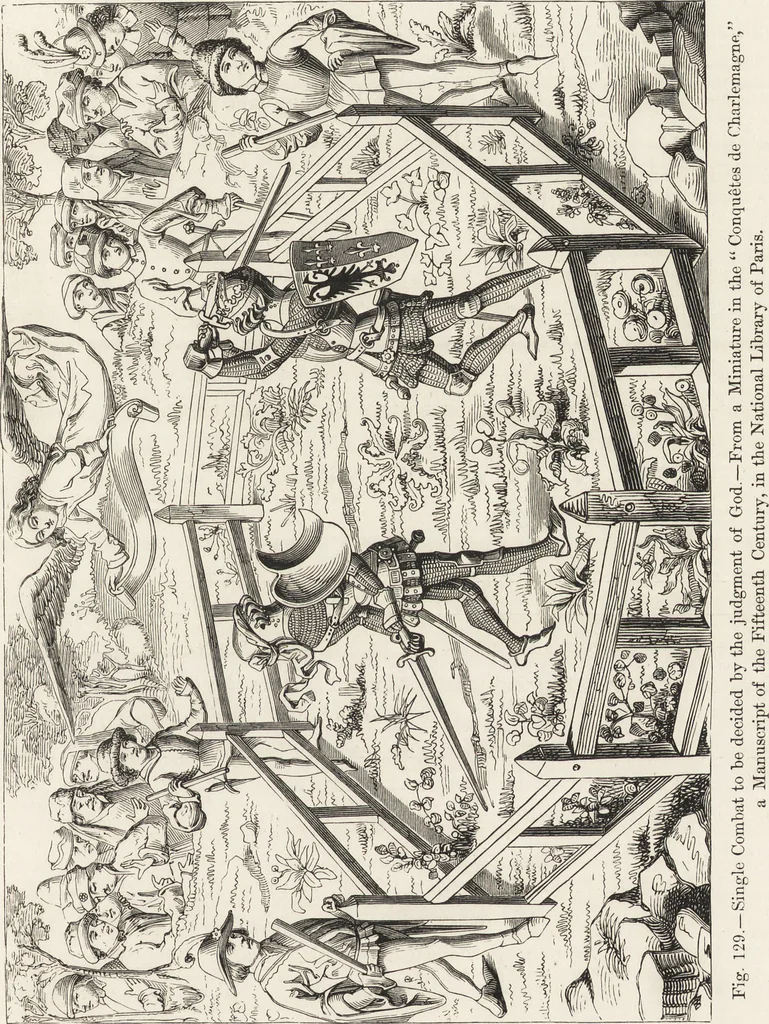 An illustration from Military and religious life in the Middle Ages and at the period of the Renaissance, 1870, leaf 214