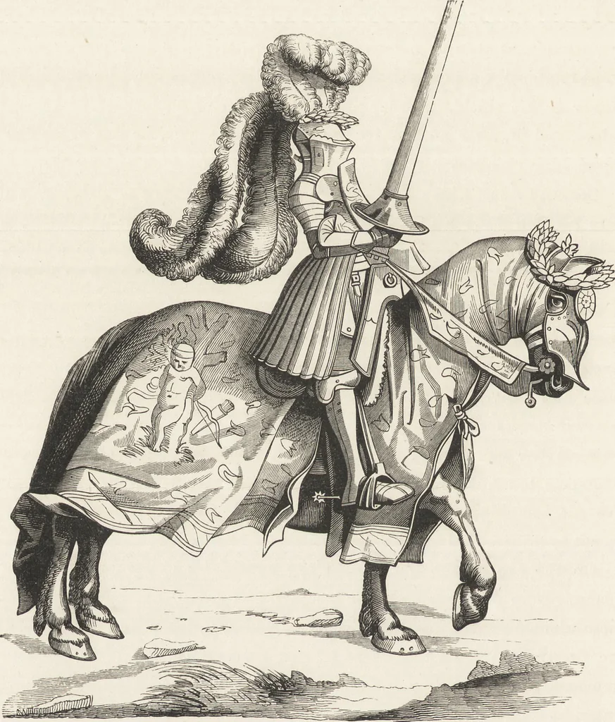 An illustration from Military and religious life in the Middle Ages and at the period of the Renaissance, 1870, leaf 221