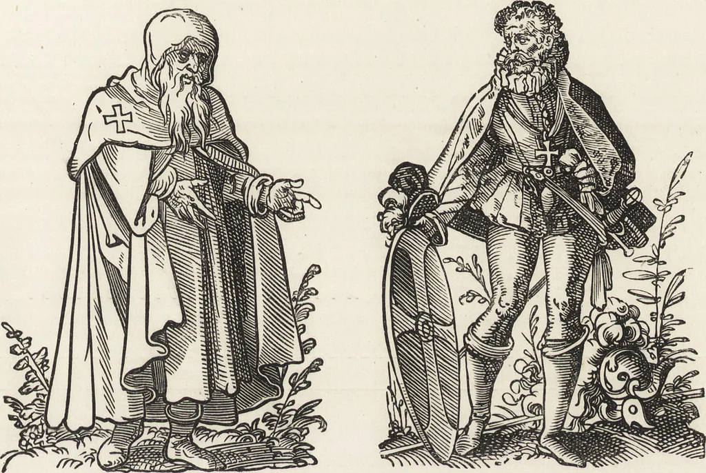 An illustration from Military and religious life in the Middle Ages and at the period of the Renaissance, 1870, leaf 232