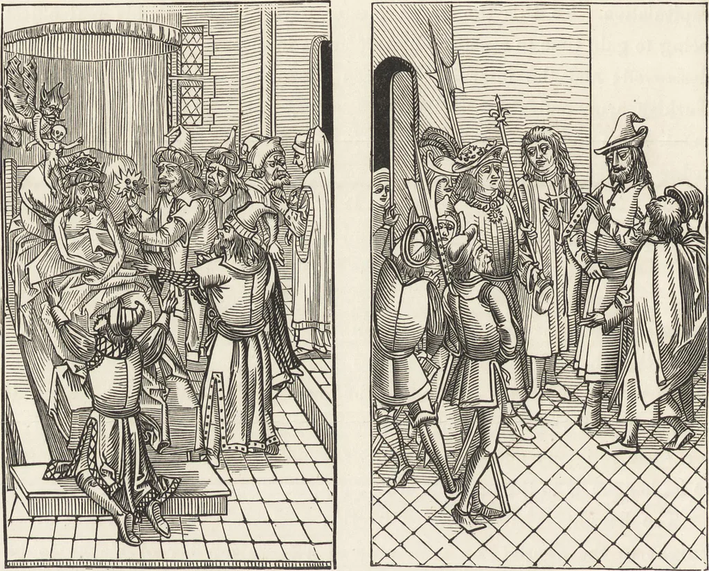 An illustration from Military and religious life in the Middle Ages and at the period of the Renaissance, 1870, leaf 239