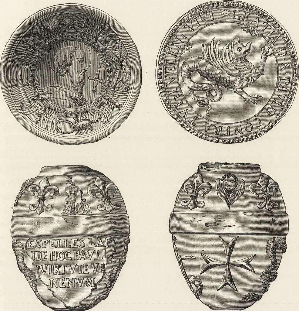 An illustration from Military and religious life in the Middle Ages and at the period of the Renaissance, 1870, leaf 248