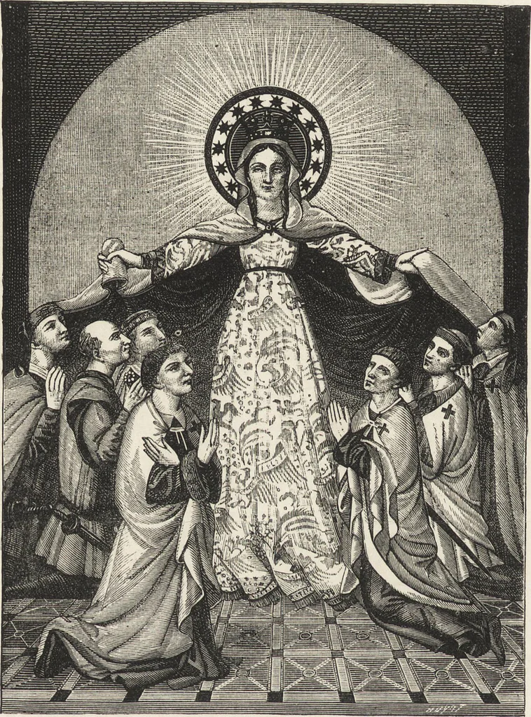 An illustration from Military and religious life in the Middle Ages and at the period of the Renaissance, 1870, leaf 253