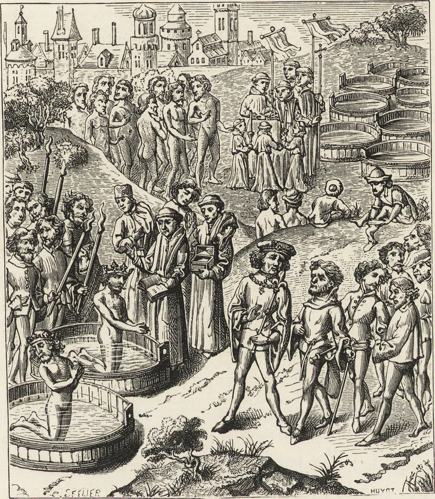 An illustration from Military and religious life in the Middle Ages and at the period of the Renaissance, 1870, leaf 280