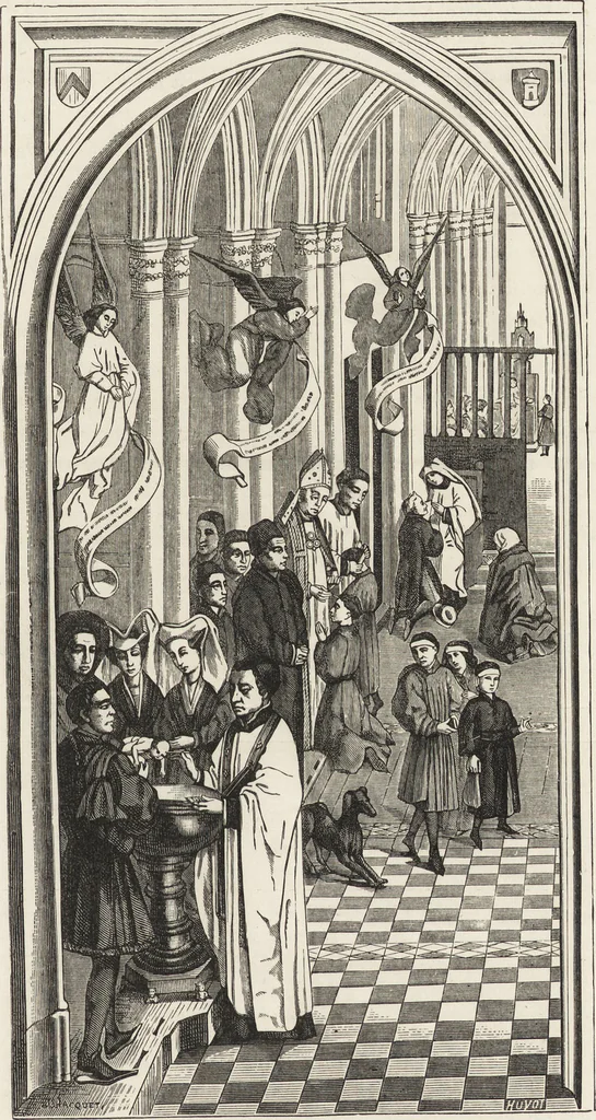 An illustration from Military and religious life in the Middle Ages and at the period of the Renaissance, 1870, leaf 300