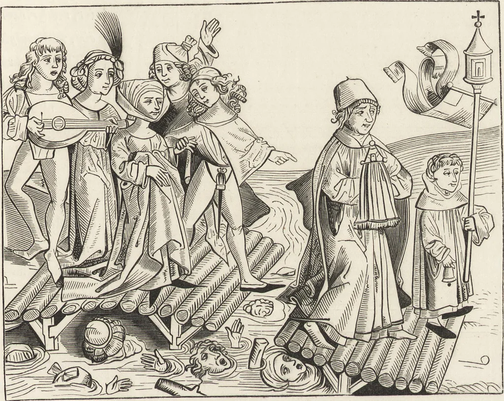 An illustration from Military and religious life in the Middle Ages and at the period of the Renaissance, 1870, leaf 304
