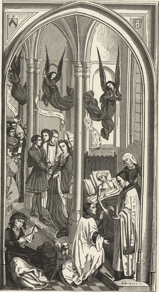 An illustration from Military and religious life in the Middle Ages and at the period of the Renaissance, 1870, leaf 305