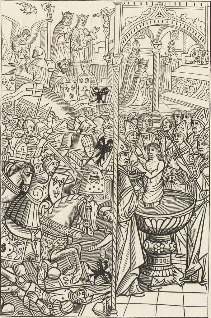 An illustration from Military and religious life in the Middle Ages and at the period of the Renaissance, 1870, leaf 31