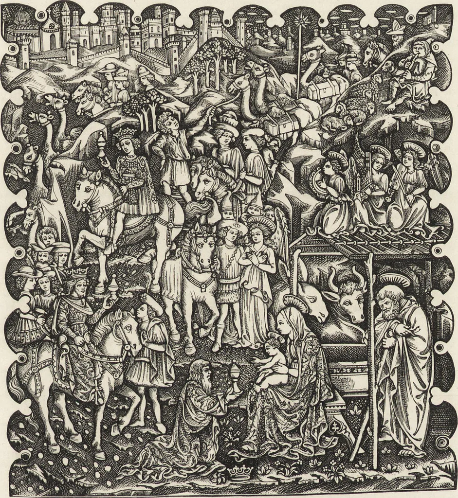 An illustration from Military and religious life in the Middle Ages and at the period of the Renaissance, 1870, leaf 310