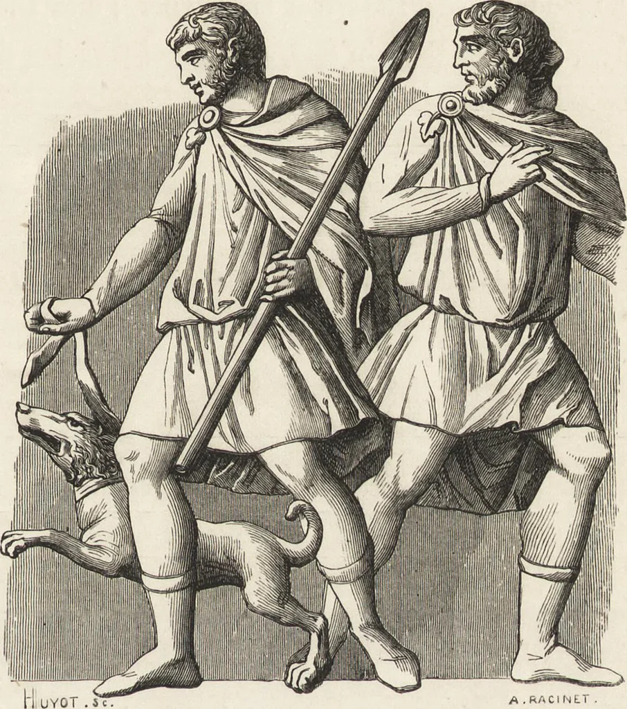 An illustration from Military and religious life in the Middle Ages and at the period of the Renaissance, 1870, leaf 32