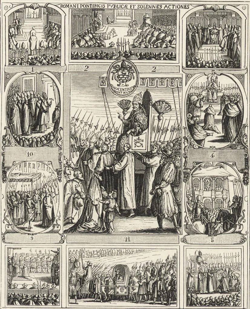 An illustration from Military and religious life in the Middle Ages and at the period of the Renaissance, 1870, leaf 337