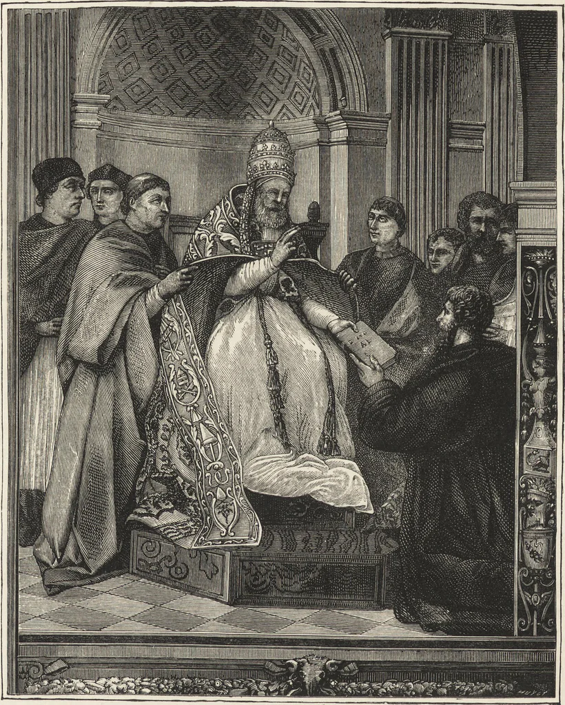 An illustration from Military and religious life in the Middle Ages and at the period of the Renaissance, 1870, leaf 339