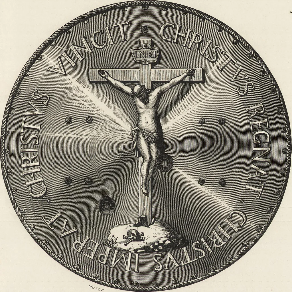 An illustration from Military and religious life in the Middle Ages and at the period of the Renaissance, 1870, leaf 346