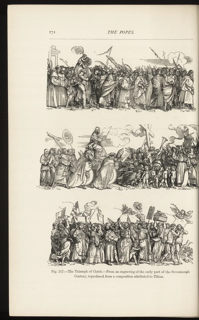An illustration from Military and religious life in the Middle Ages and at the period of the Renaissance, 1870, leaf 347