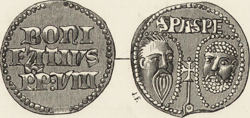 An illustration from Military and religious life in the Middle Ages and at the period of the Renaissance, 1870, leaf 352