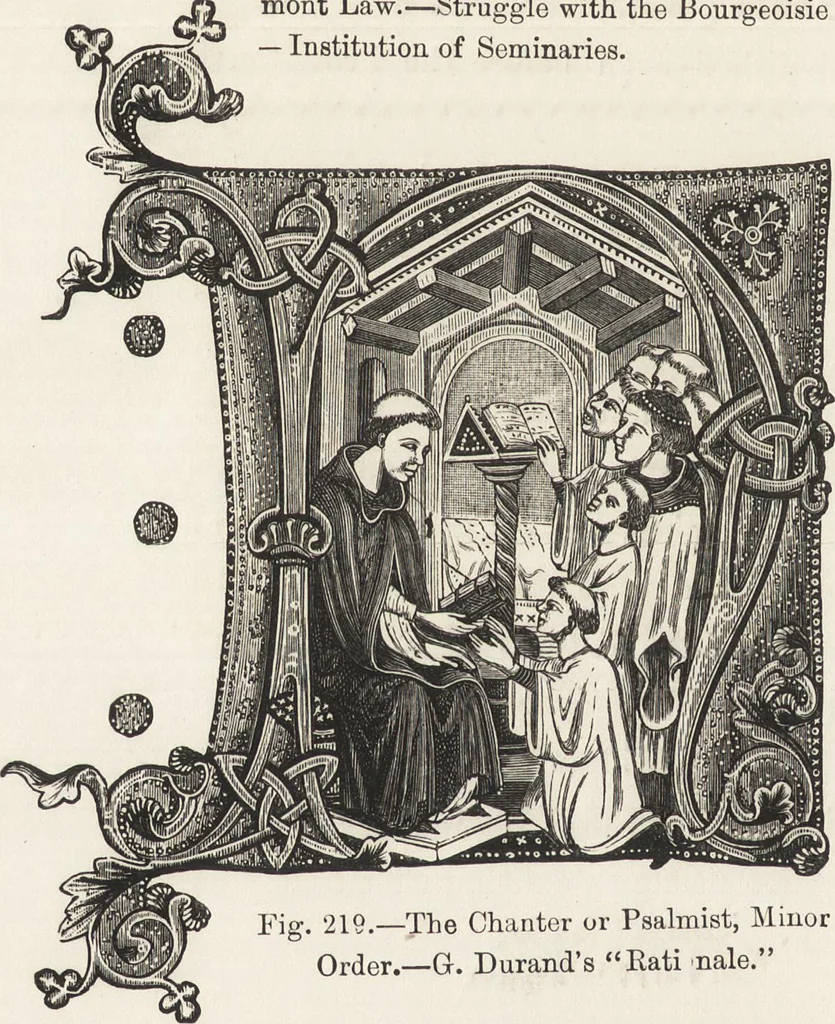 An illustration from Military and religious life in the Middle Ages and at the period of the Renaissance, 1870, leaf 353